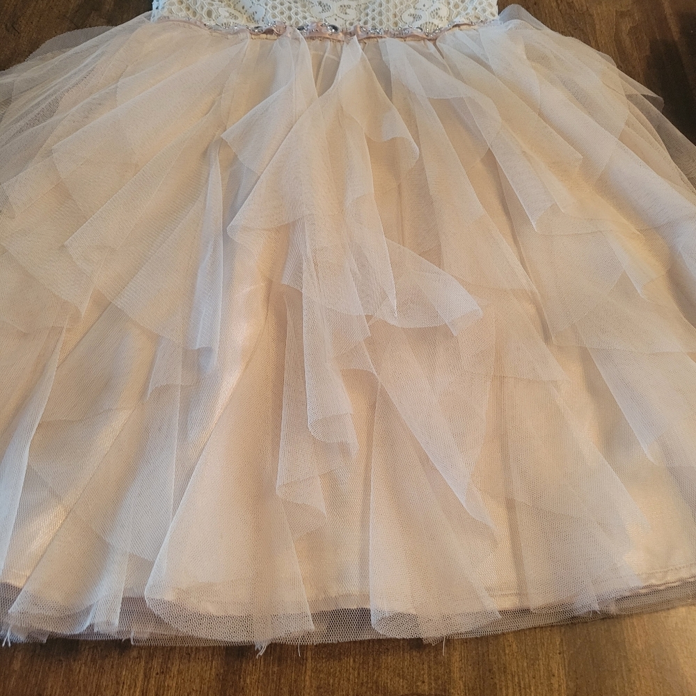 RHINESTONE LACE NYLON DRESS - Picture 3 of 11